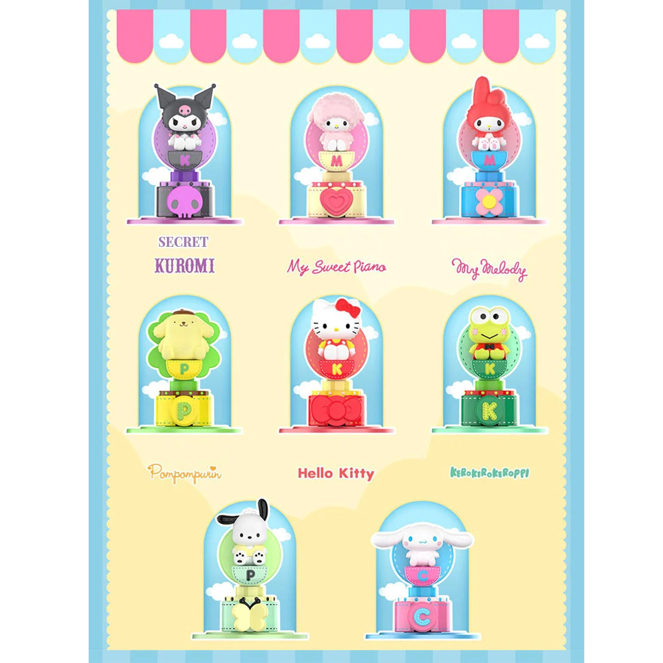 TOPTOY Sanrio Characters Fantasy Sky Wheel Toy Friends Series-Whole Display Box (8pcs)-TopToy-Ace Cards & Collectibles