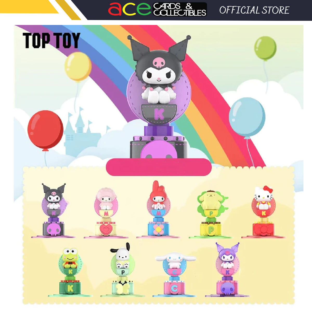 TOPTOY Sanrio Characters Fantasy Sky Wheel Toy Friends Series-Whole Display Box (8pcs)-TopToy-Ace Cards &amp; Collectibles
