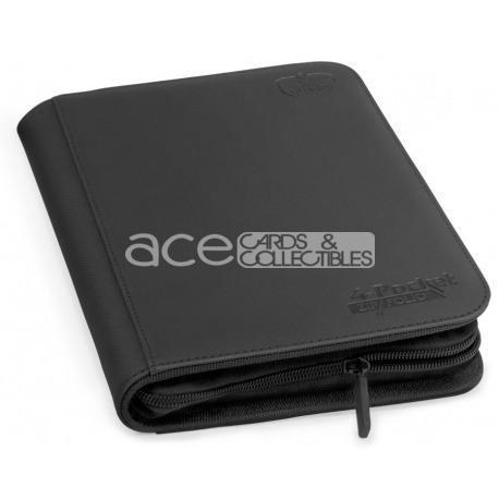 Ultimate Guard Card Album Zipfolio XenoSkin™ 4-Pocket-Black-Ultimate Guard-Ace Cards &amp; Collectibles