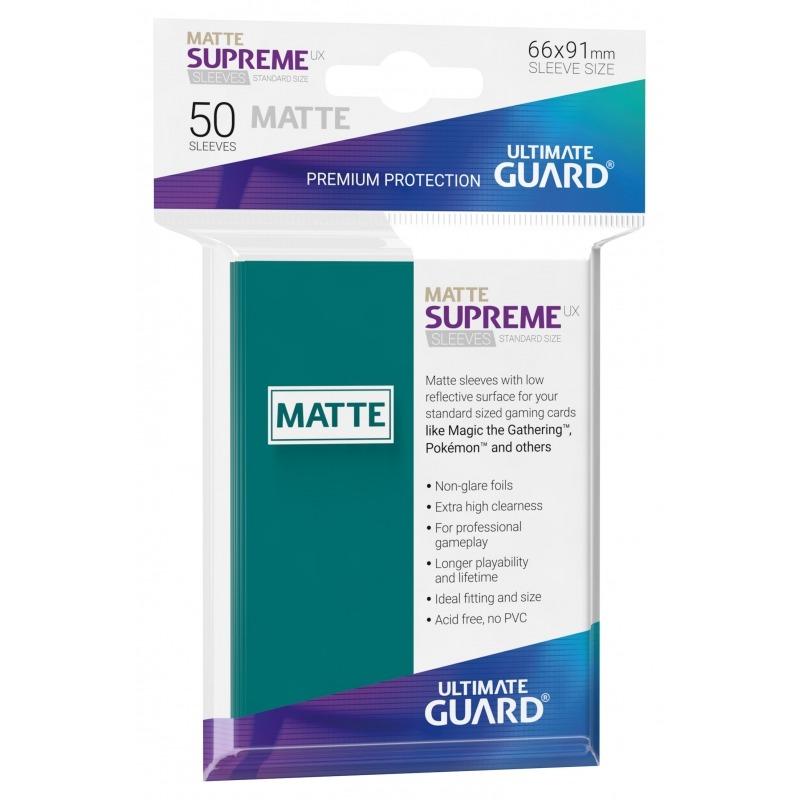 Ultimate Guard Card Sleeves Supreme UX Matte Standard Size-Petrol-Ultimate Guard-Ace Cards &amp; Collectibles