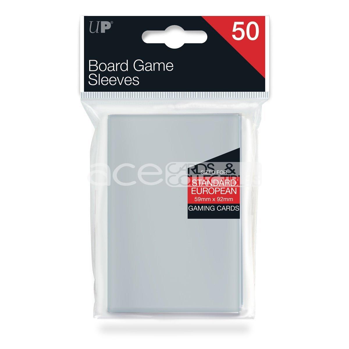 Ultra PRO Board Game Card Sleeve 50ct Standard European Size [59mm X 92mm] (Clear)-Ultra PRO-Ace Cards &amp; Collectibles
