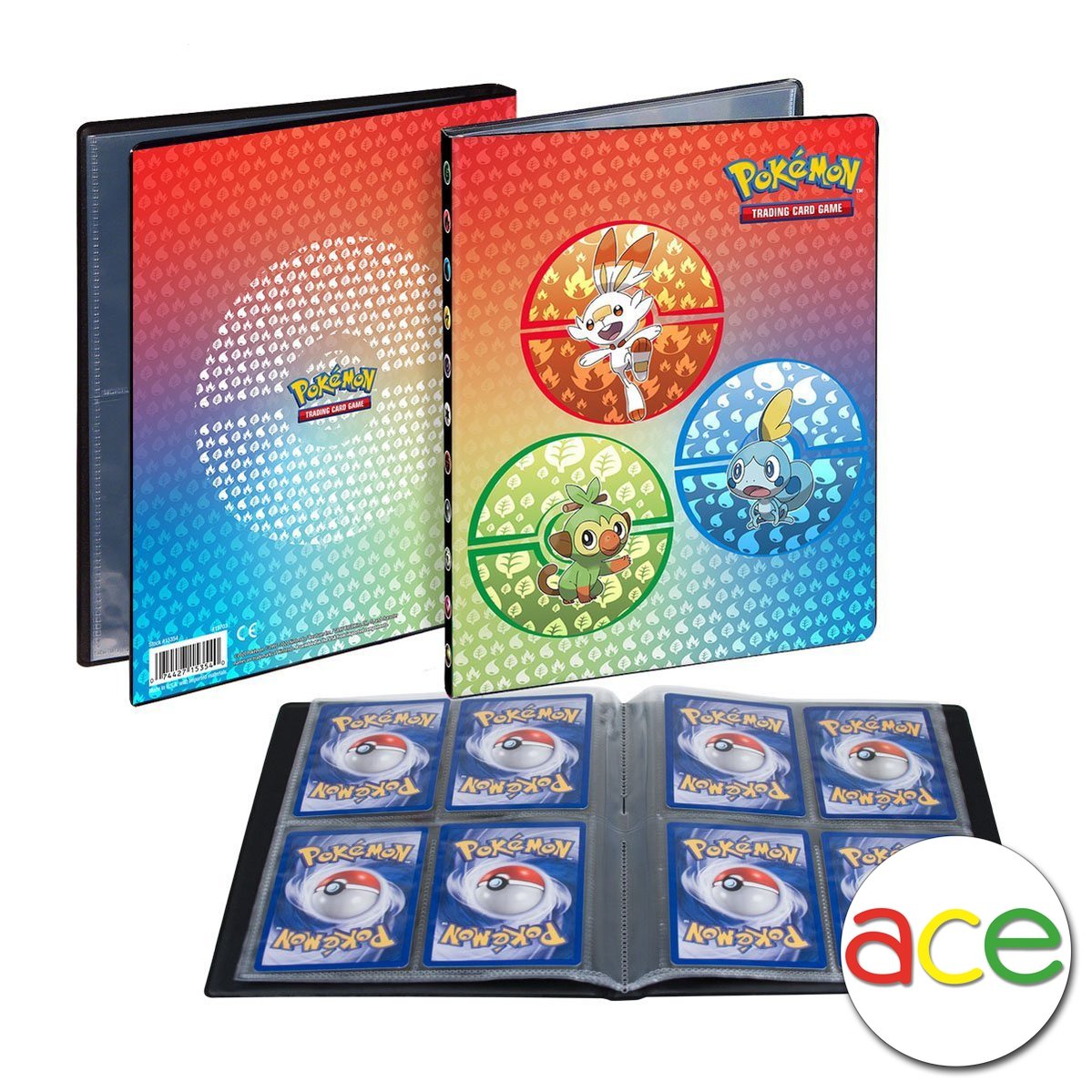 Ultra PRO Card Album Pokemon - 4-Pocket Portfolio "Sword & Shield Galar Starters"-Ultra PRO-Ace Cards & Collectibles
