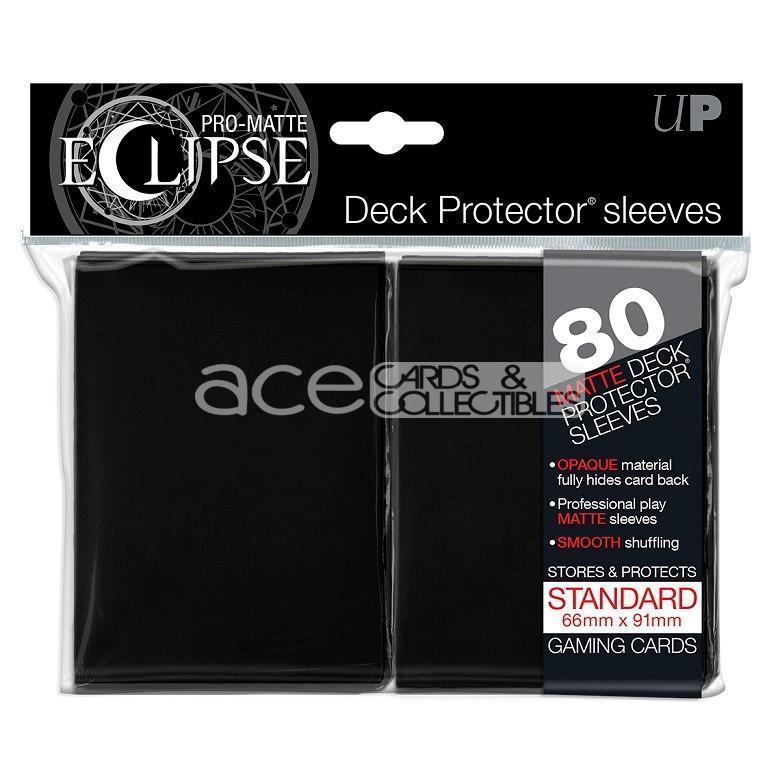 Ultra PRO Card Sleeve Pro-Matte Eclipse Standard 80ct-Black-Ultra PRO-Ace Cards & Collectibles