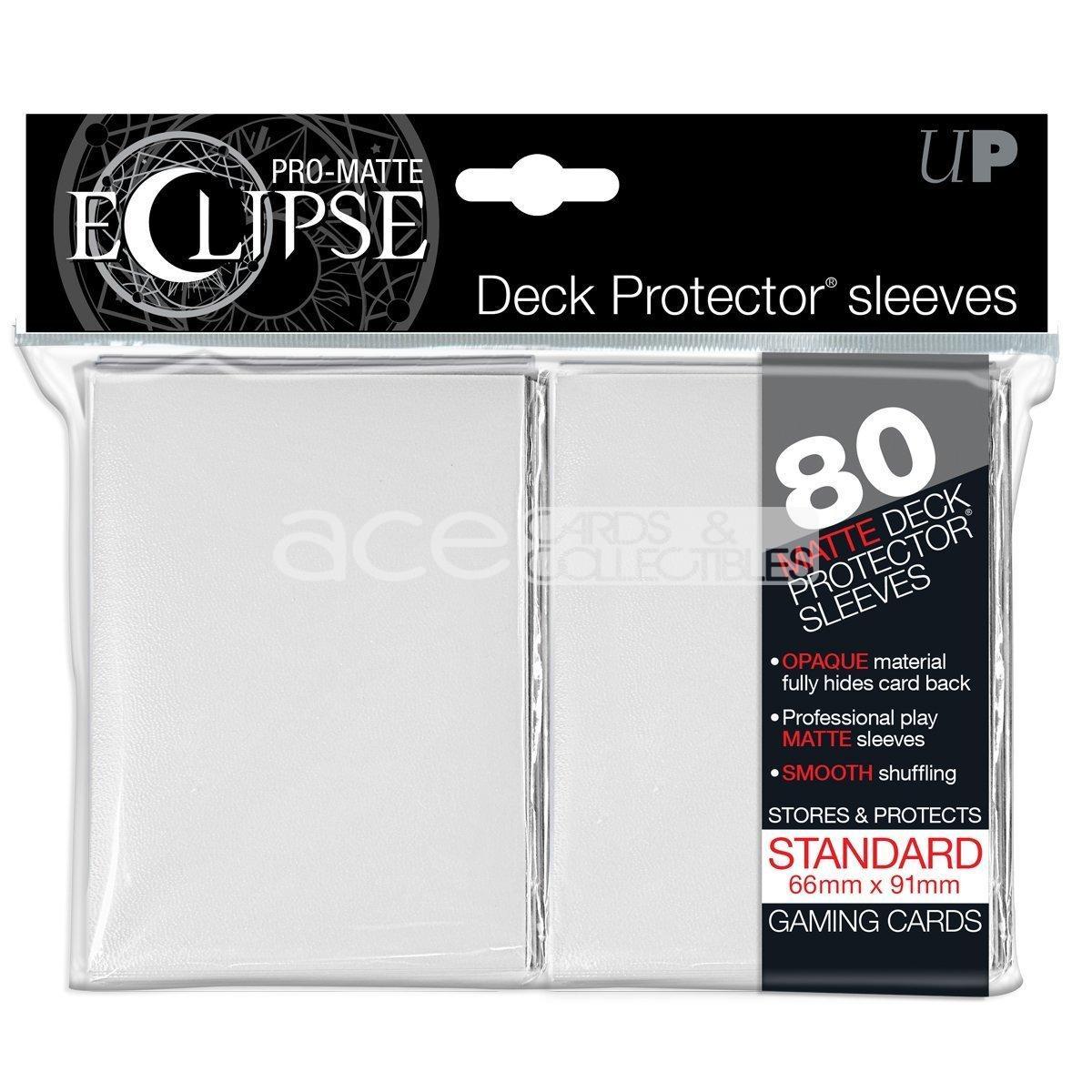 Ultra PRO Card Sleeve Pro-Matte Eclipse Standard 80ct-White-Ultra PRO-Ace Cards &amp; Collectibles