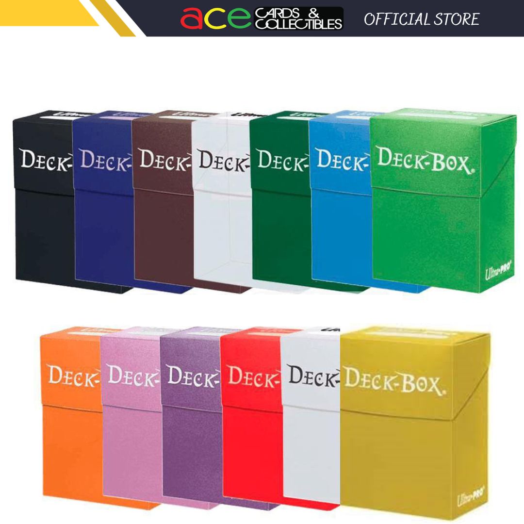Ultra PRO Deck Box 80+ Solid Colour-Black-Ultra PRO-Ace Cards & Collectibles