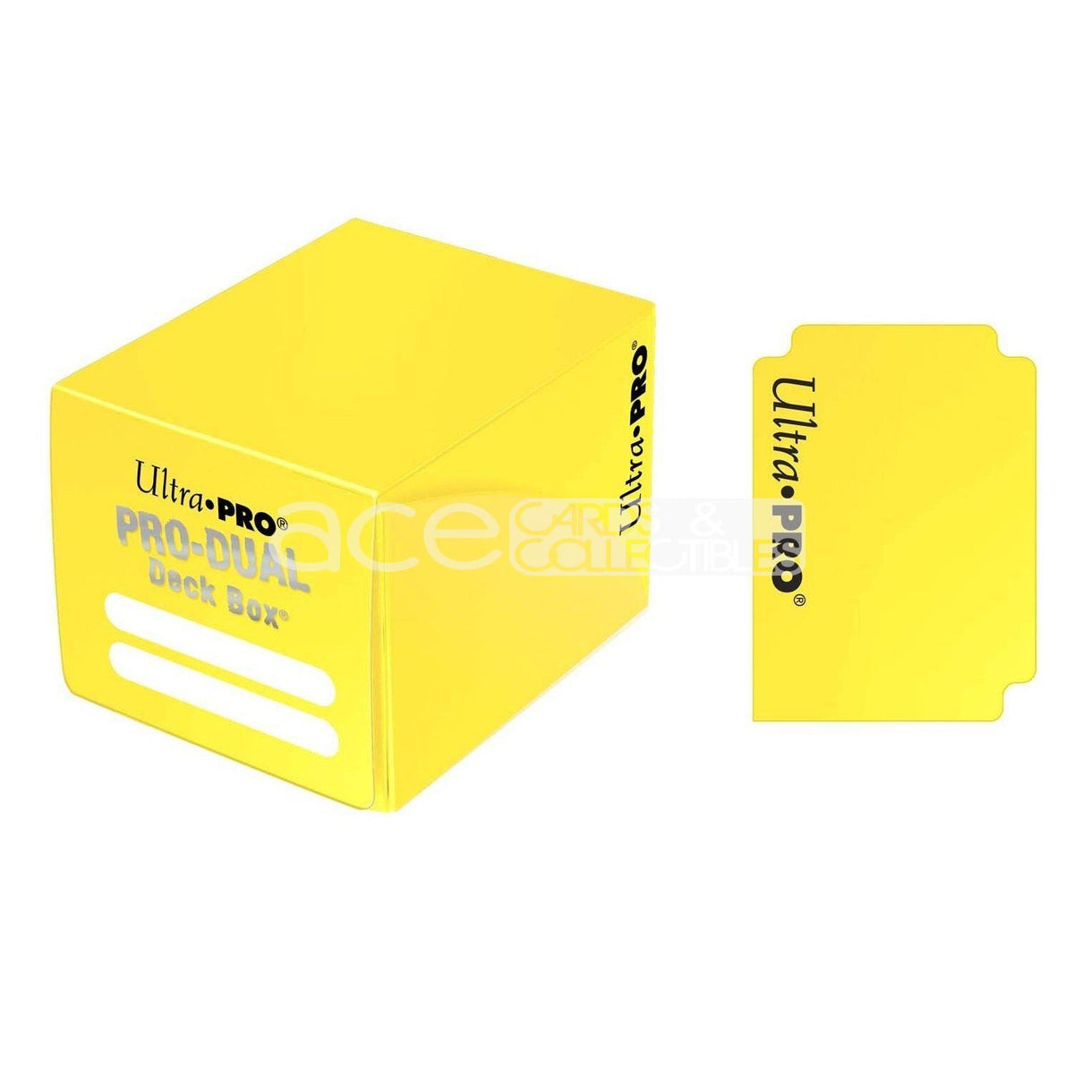 Ultra PRO Deck Box PRO Dual Small 120+-Yellow-Ultra PRO-Ace Cards &amp; Collectibles