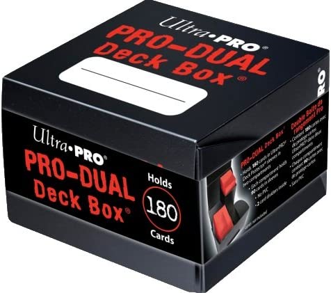 Ultra PRO Deck Box PRO Dual Standard 180+-Black-Ultra PRO-Ace Cards &amp; Collectibles