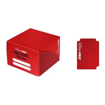 Ultra PRO Deck Box PRO Dual Standard 180+-Red-Ultra PRO-Ace Cards &amp; Collectibles