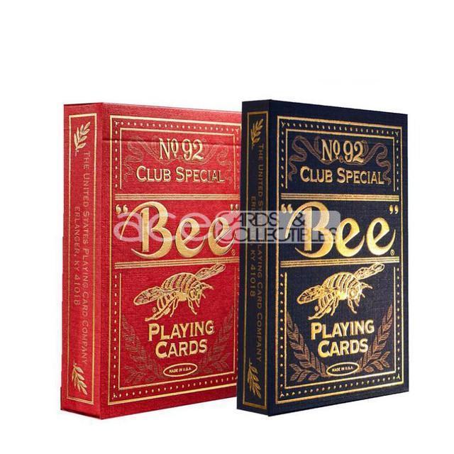 Bee No 92 Club Special Golden Deck Playing Cards-Blue-United States Playing Cards Company-Ace Cards & Collectibles