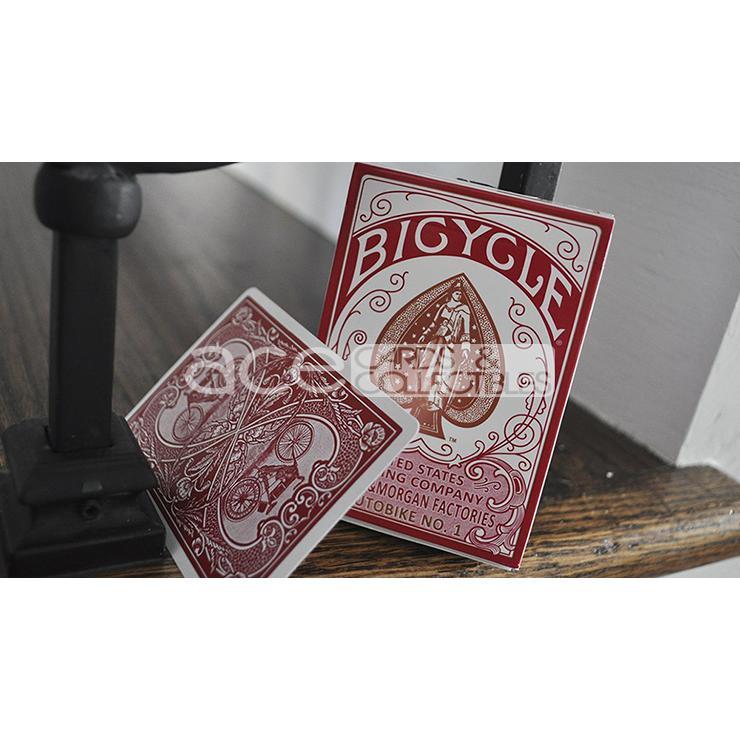 Bicycle Autobike Playing Cards-Red-United States Playing Cards Company-Ace Cards & Collectibles