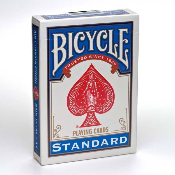 Colored Bicycle Rider Back Standard Size Playing Cards-Blue-United States Playing Cards Company-Ace Cards &amp; Collectibles