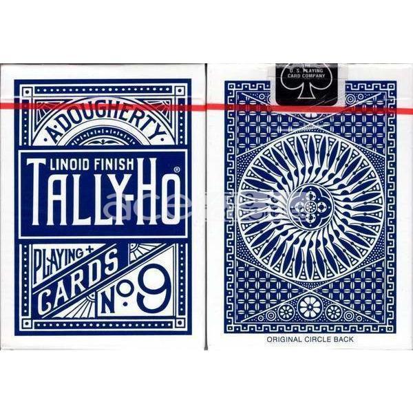 Tally-Ho Circle Back Playing Cards-Blue-United States Playing Cards Company-Ace Cards & Collectibles