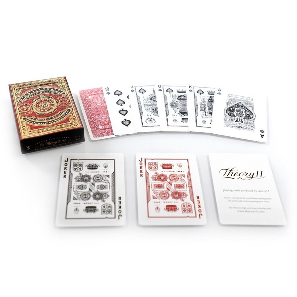 Theory11 High Victorian Playing Cards - Red Deck-United States Playing Cards Company-Ace Cards &amp; Collectibles