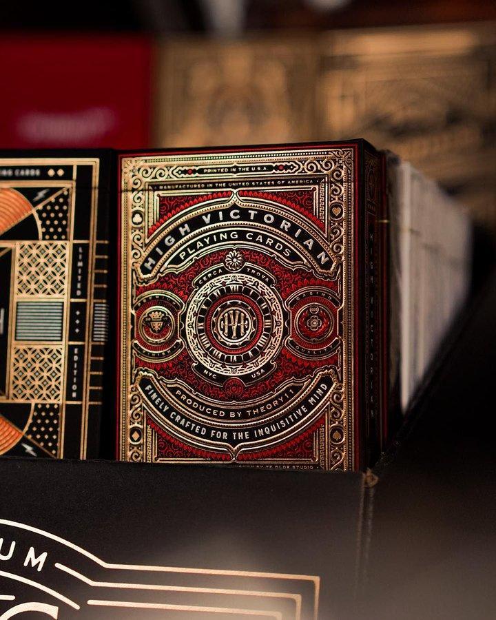 Theory11 High Victorian Playing Cards - Red Deck-United States Playing Cards Company-Ace Cards &amp; Collectibles
