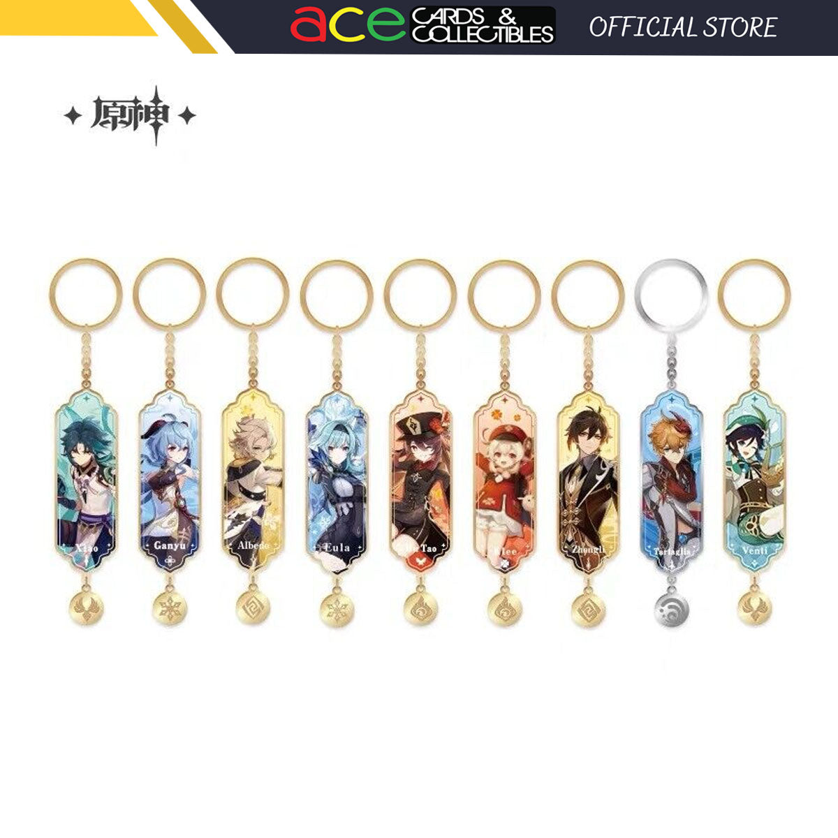 miHoYo -Genshin Impact- Character Metal Keychain-Zhong Li-miHoYo-Ace Cards & Collectibles