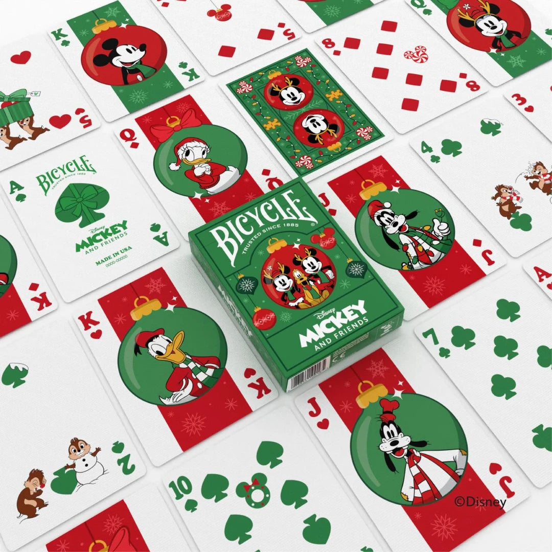 Bicycle Mickey & Friends Holiday Playing Cards