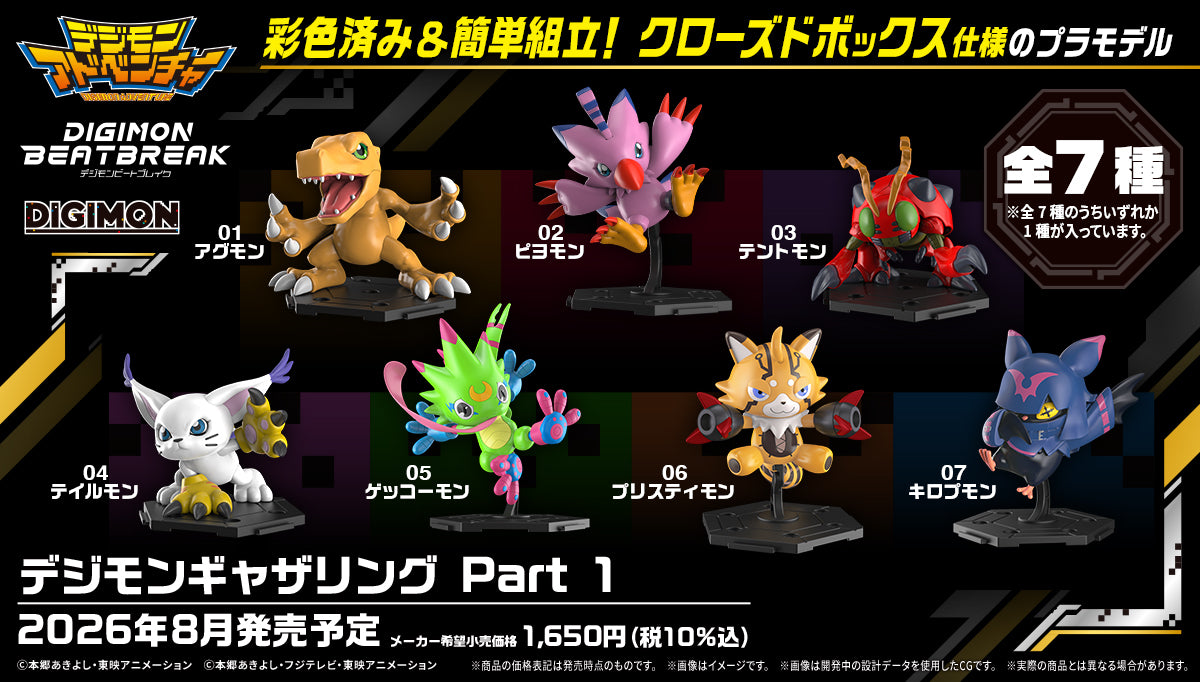 Bandai Model Kit 'Digimon Gathering Part 1 Series' Blind Box