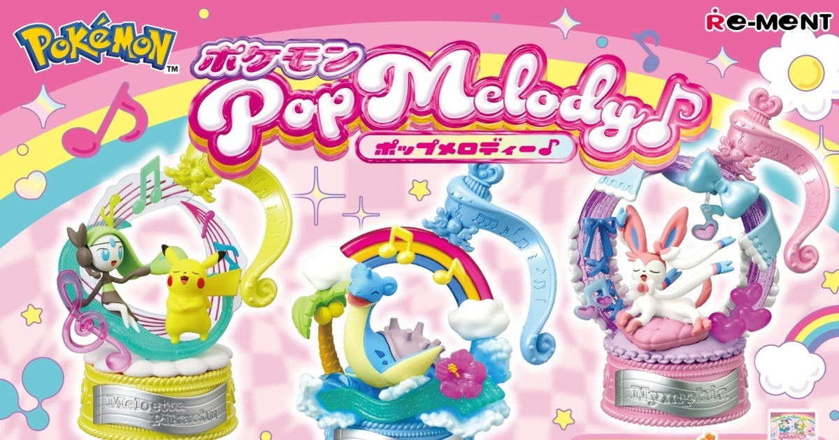 Re-Ment Pokemon Pop Melody Set of 6