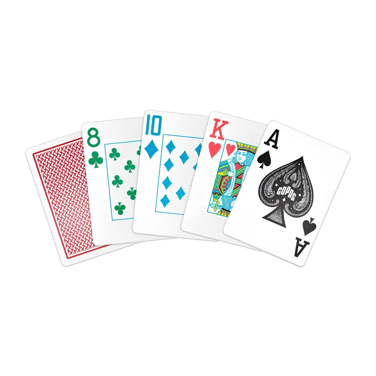 Copag Texas Hold'Em 4 Color Jumbo Plastic Playing Cards