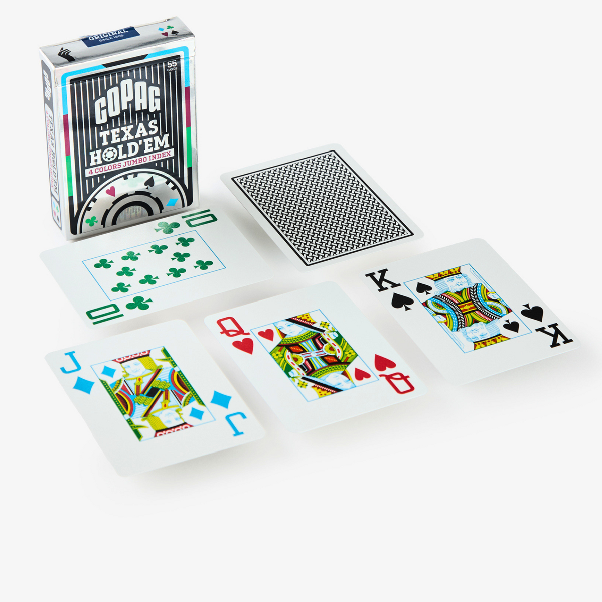 Copag Texas Hold'Em 4 Color Jumbo Plastic Playing Cards