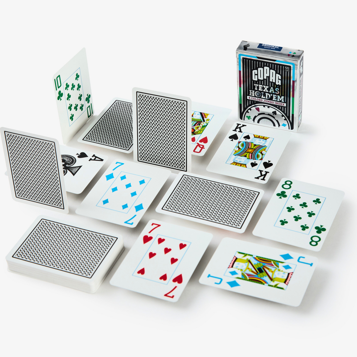 Copag Texas Hold'Em 4 Color Jumbo Plastic Playing Cards