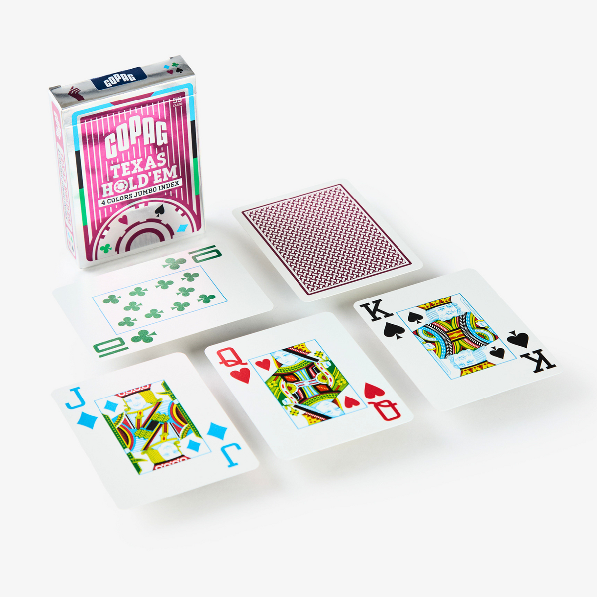 Copag Texas Hold'Em 4 Color Jumbo Plastic Playing Cards