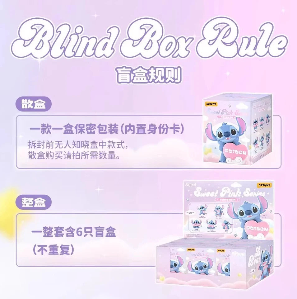 52TOYS x Disney Stitch Sweet Pink Series Blind Box - Ace