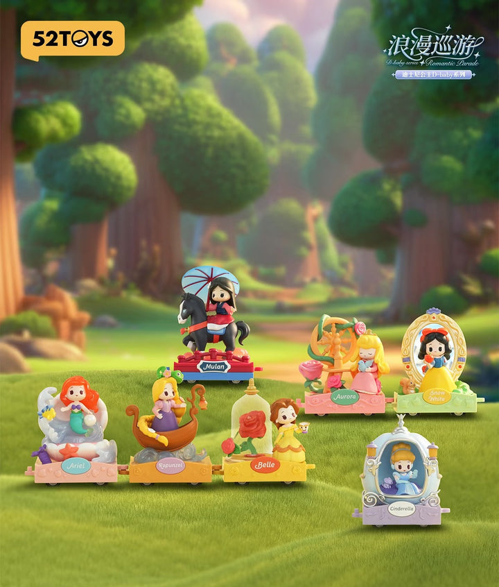 52Toys x Disney Princess D-baby Series Romantic Parade Blind Box-Single Box (Random)-52Toys-Ace Cards & Collectibles