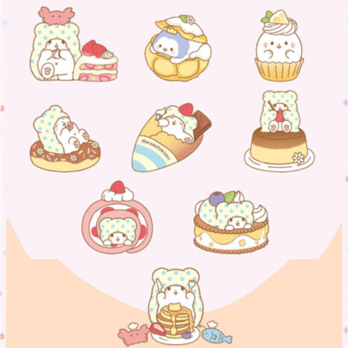 52Toys x Marumofubiyori Tea Time Dessert Series-Single Box (Random)-52Toys-Ace Cards & Collectibles