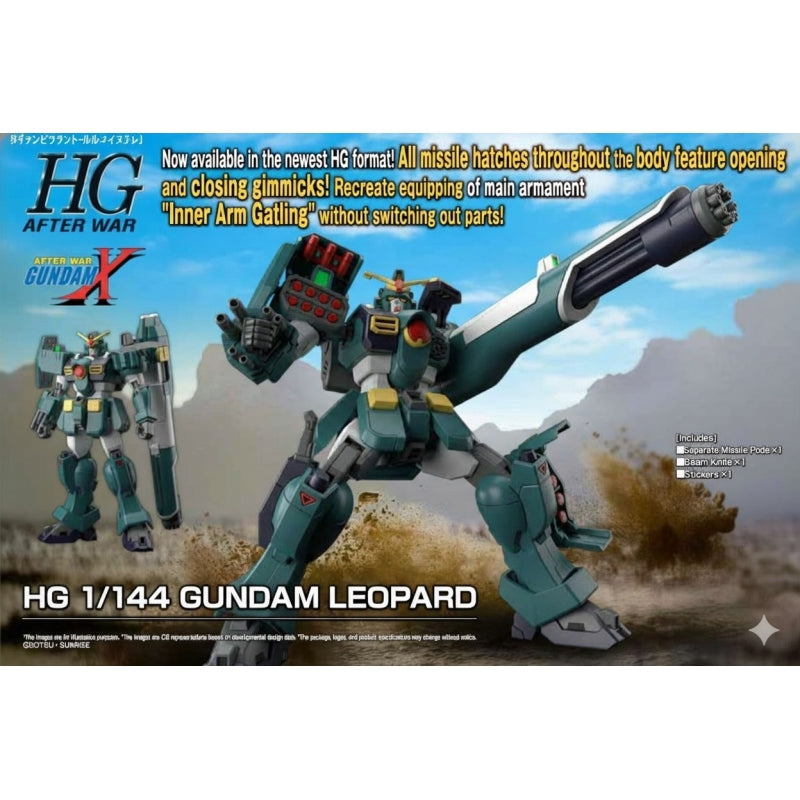 Gunpla HG 1/144 Gundam Leopard-Bandai-Ace Cards & Collectibles