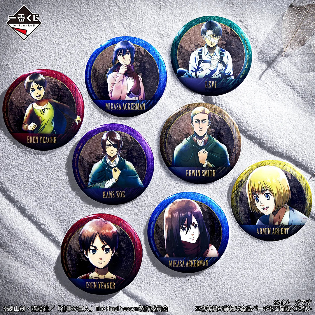 (Whole Set 80tix) Ichiban Kuji Attack on Titan ~Each Person's RESOLVE~
