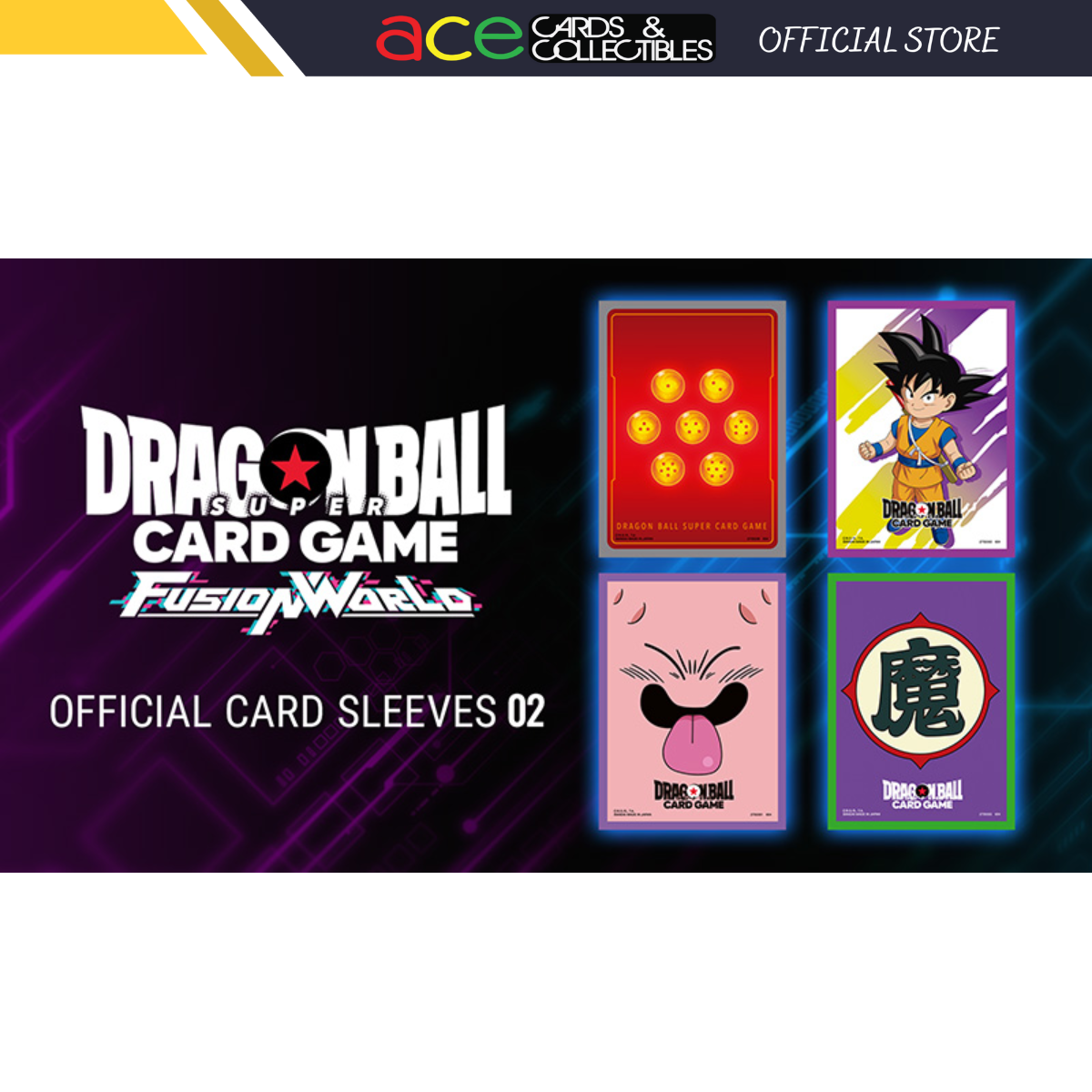 Dragon Ball Super TCG: Fusion World Card Game Official Sleeves 02-Standard Red-Ace Cards &amp; Collectibles-Ace Cards &amp; Collectibles