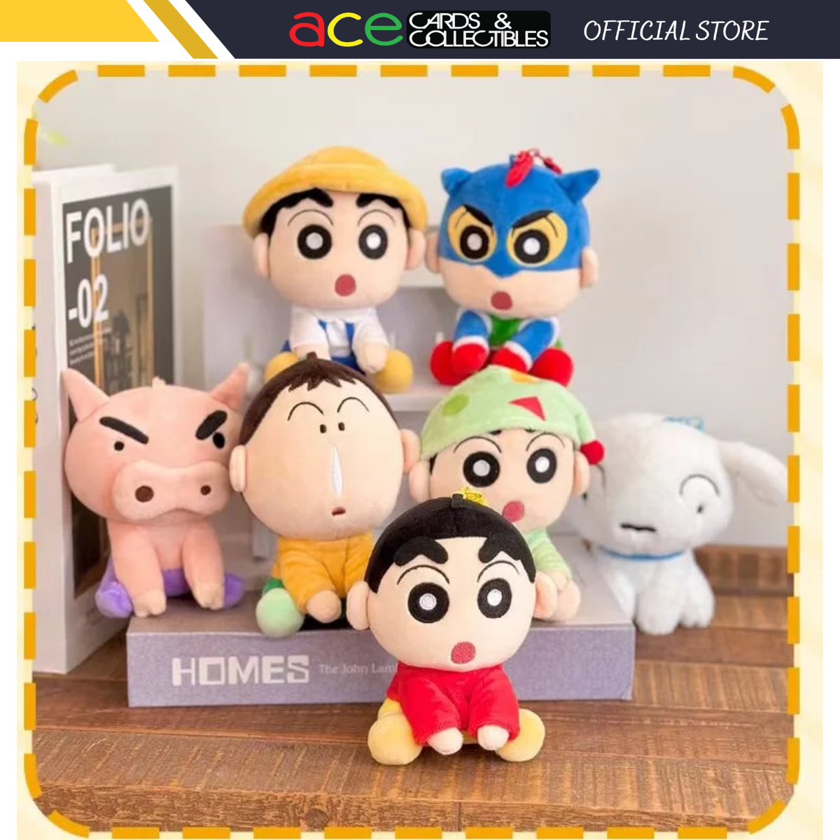 Crayon shin-chan sitting in rows plush blind box-Single Box (Random)-AiYing-Ace Cards &amp; Collectibles