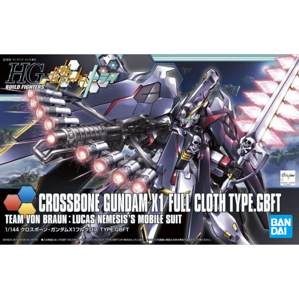 Gunpla HGBF 1/144 Crossbone Gundam X1 Full Cloth Ver