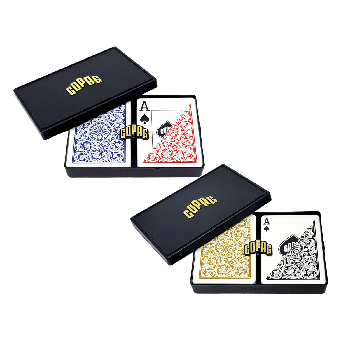 Copag WSOP 100% Plastic Playing Cards - Poker Size Double Deck Set