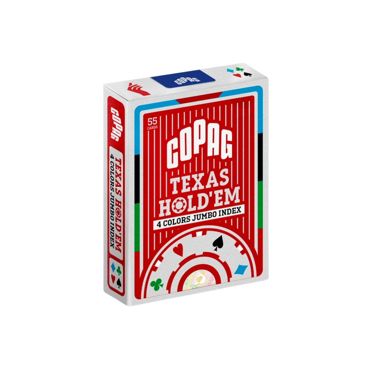 Copag Texas Hold'Em 4 Color Jumbo Plastic Playing Cards