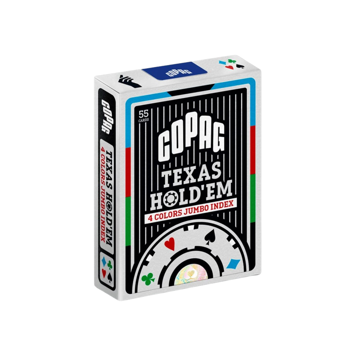Copag Texas Hold'Em 4 Color Jumbo Plastic Playing Cards