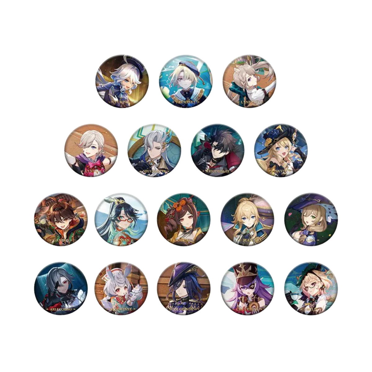 miHoYo Genshin Impact Character Theme Metal Badge Vol.4