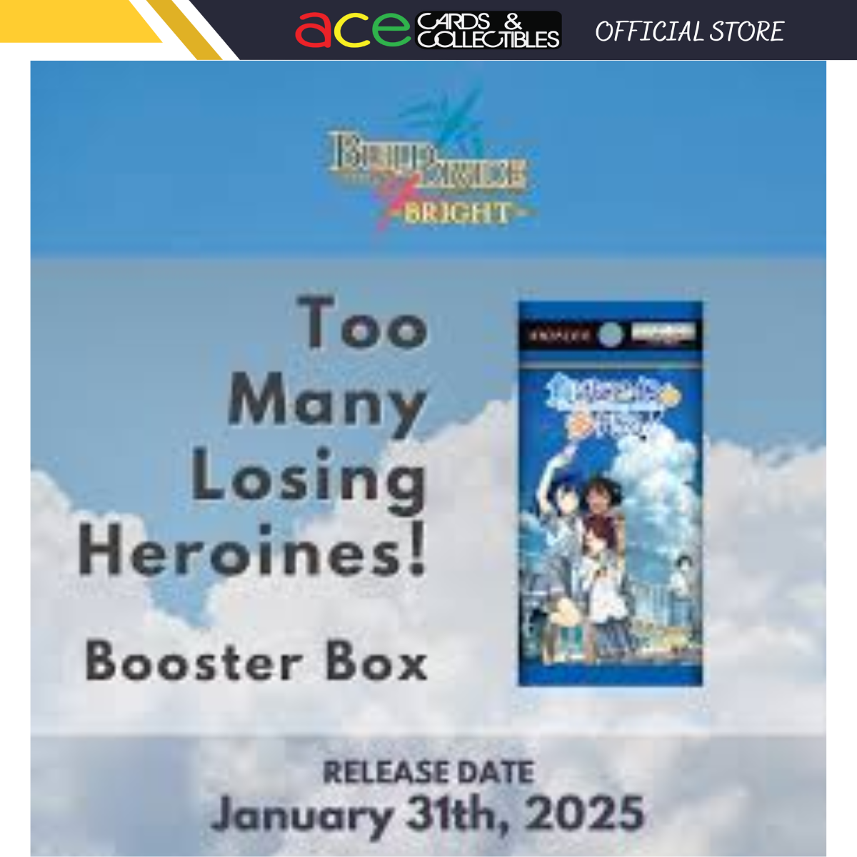 Build Divide -Bright- Booster &quot;Too Many Losing Heroines&quot; (Japanese)-Booster Box (16pcs)-Aniplex-Ace Cards &amp; Collectibles