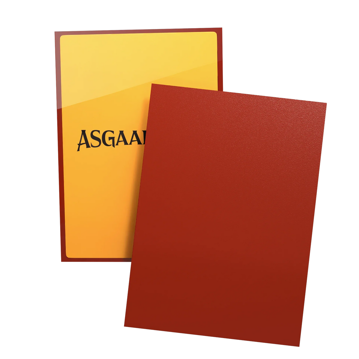 Asgaardian Matte Standard Sleeves (104pcs) — Multiple Colors-Fiery Red-Asgaardian-Ace Cards & Collectibles