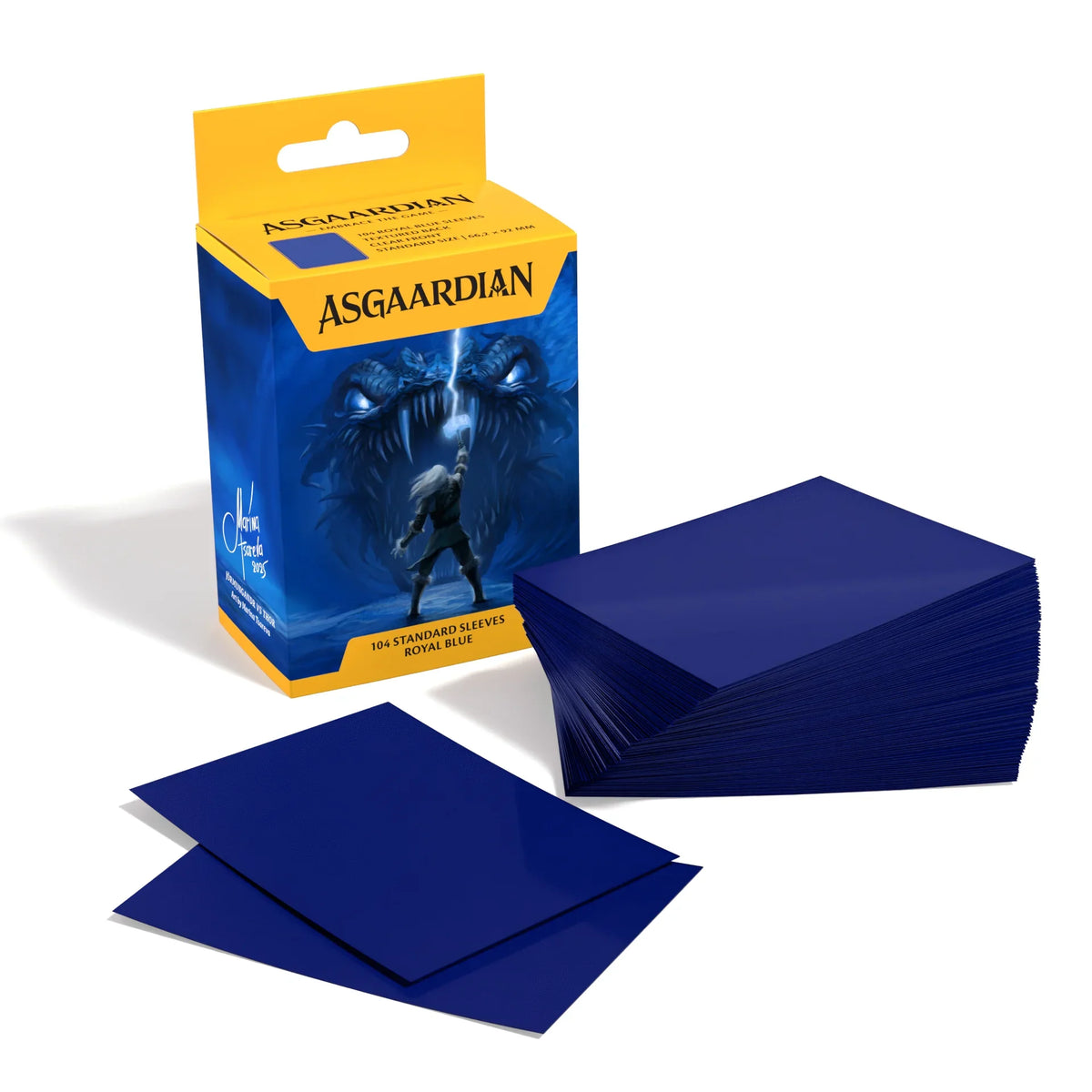 Asgaardian Matte Standard Sleeves (104pcs) — Multiple Colors-Fiery Red-Asgaardian-Ace Cards & Collectibles