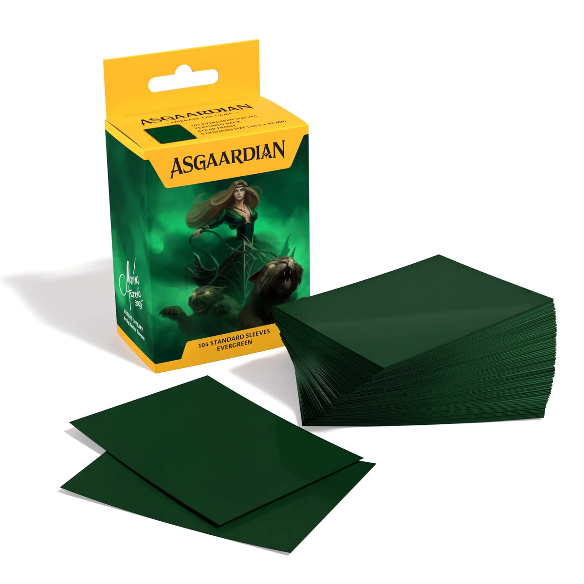 Asgaardian Matte Standard Sleeves (104pcs) — Multiple Colors-Fiery Red-Asgaardian-Ace Cards & Collectibles