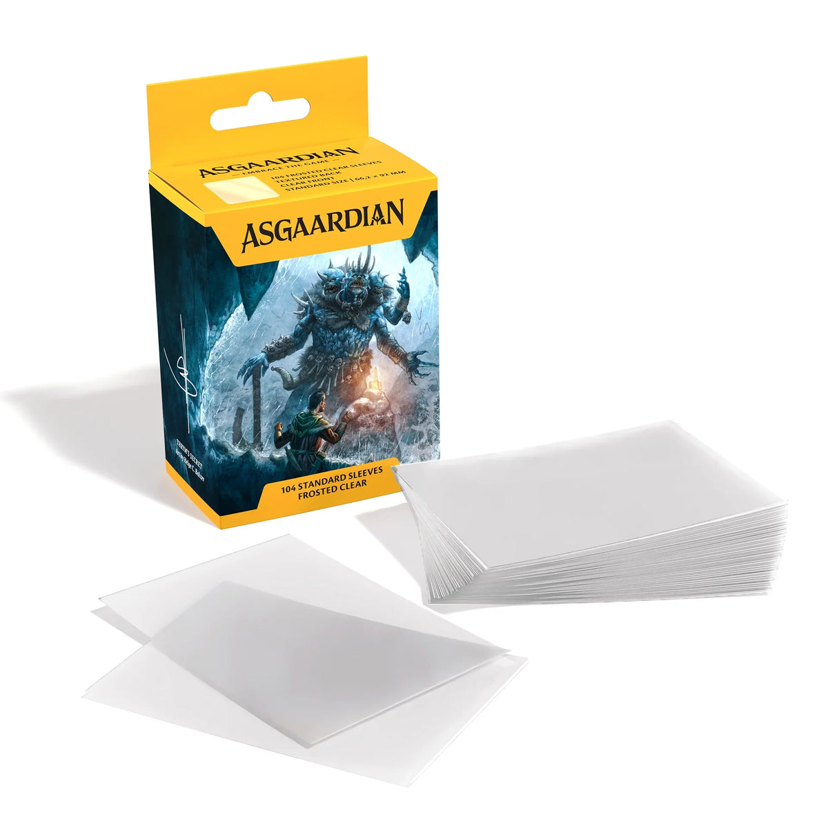 Asgaardian Matte Standard Sleeves (104pcs) — Multiple Colors-Fiery Red-Asgaardian-Ace Cards & Collectibles