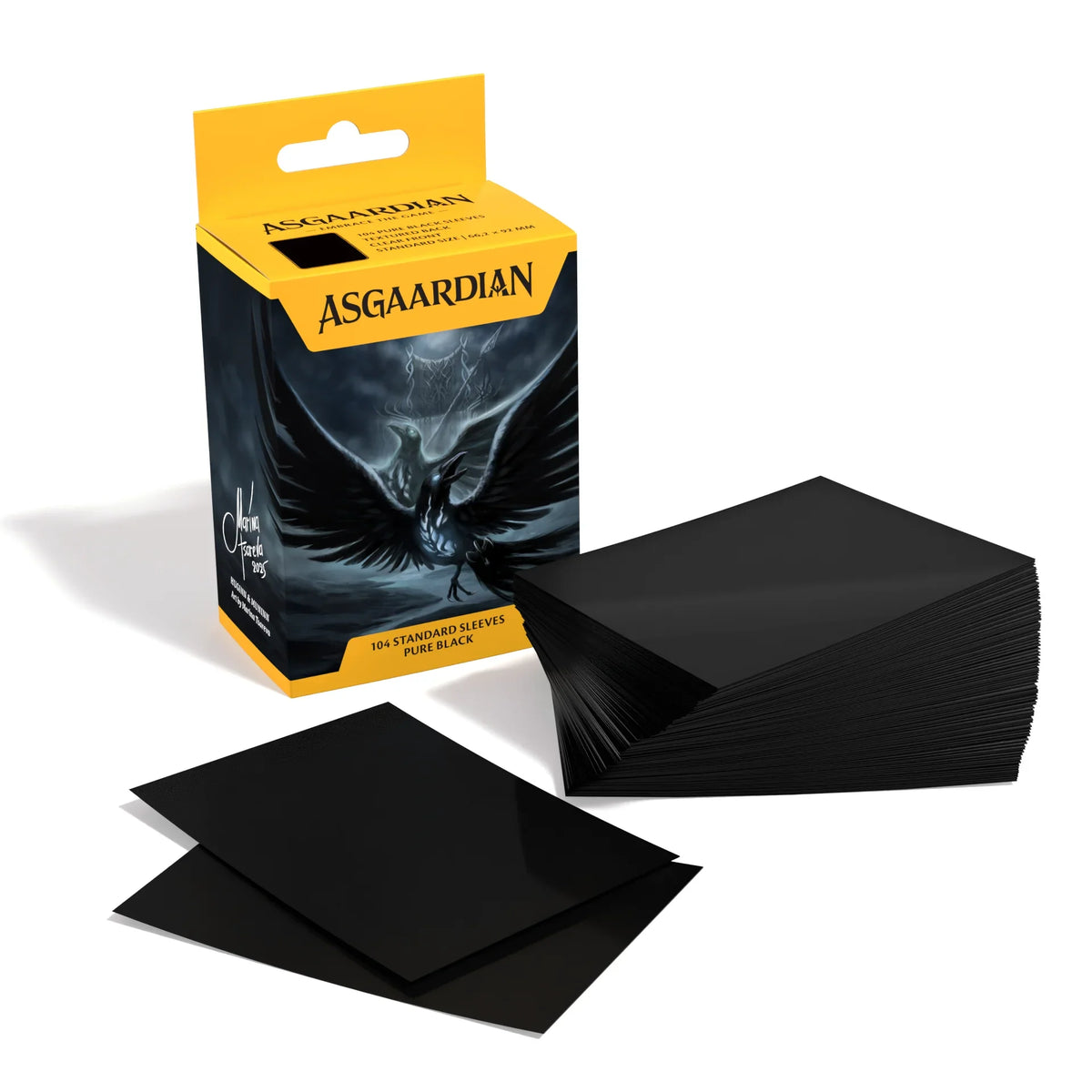 Asgaardian Matte Standard Sleeves (104pcs) — Multiple Colors-Fiery Red-Asgaardian-Ace Cards & Collectibles