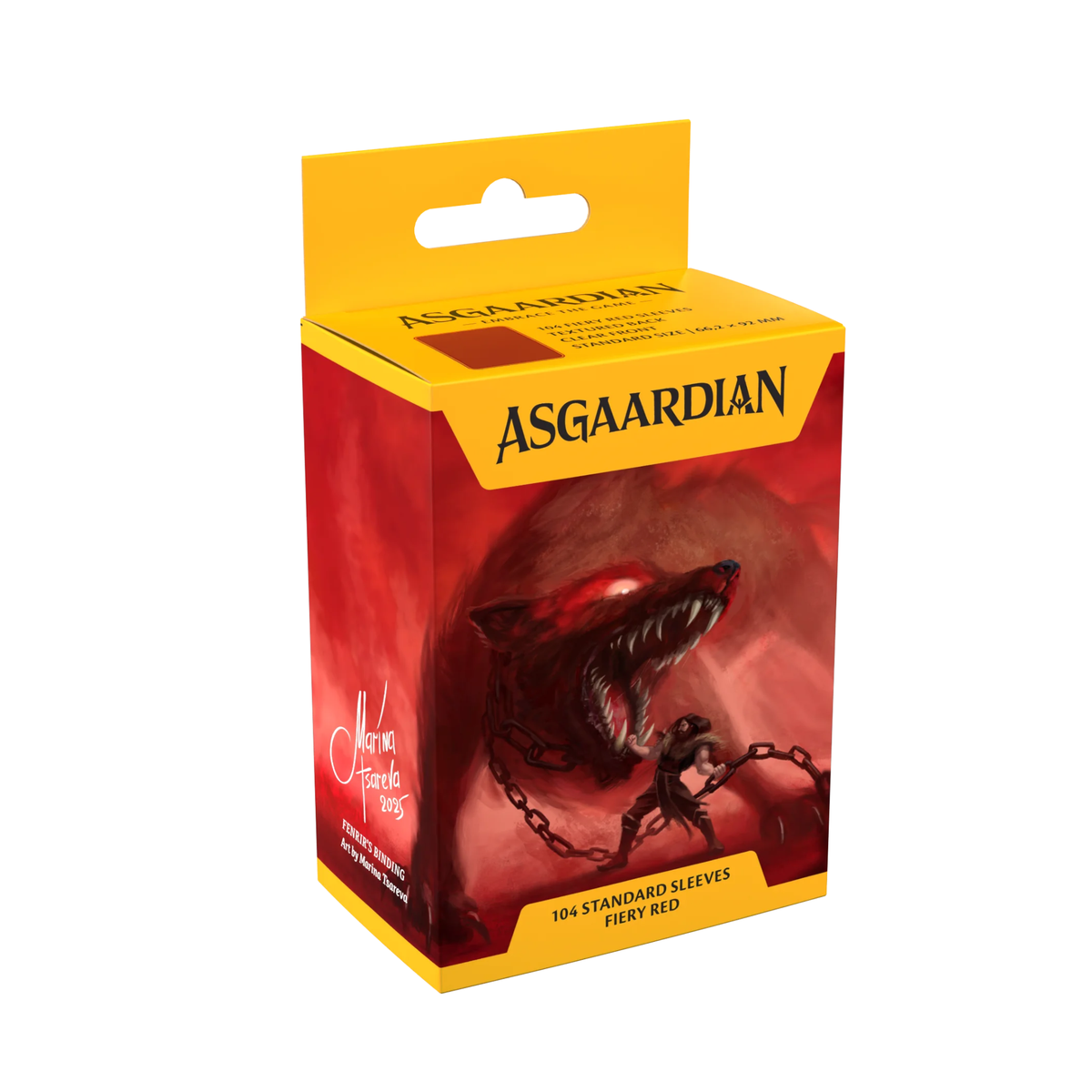 Asgaardian Matte Standard Sleeves (104pcs) — Multiple Colors-Fiery Red-Asgaardian-Ace Cards & Collectibles
