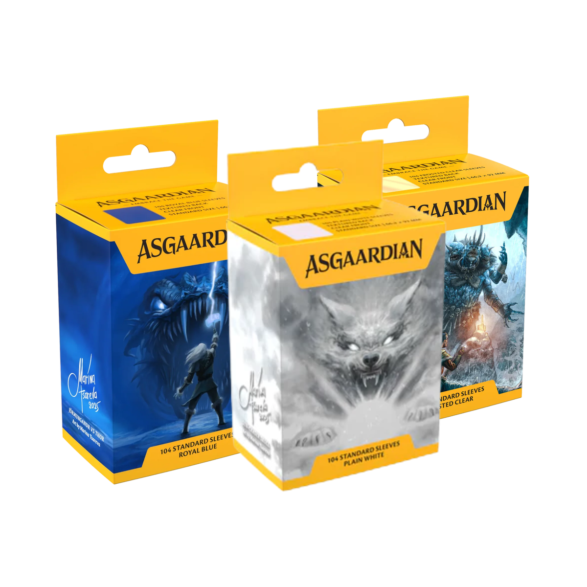 Asgaardian Matte Standard Sleeves (104pcs) — Multiple Colors-Fiery Red-Asgaardian-Ace Cards & Collectibles