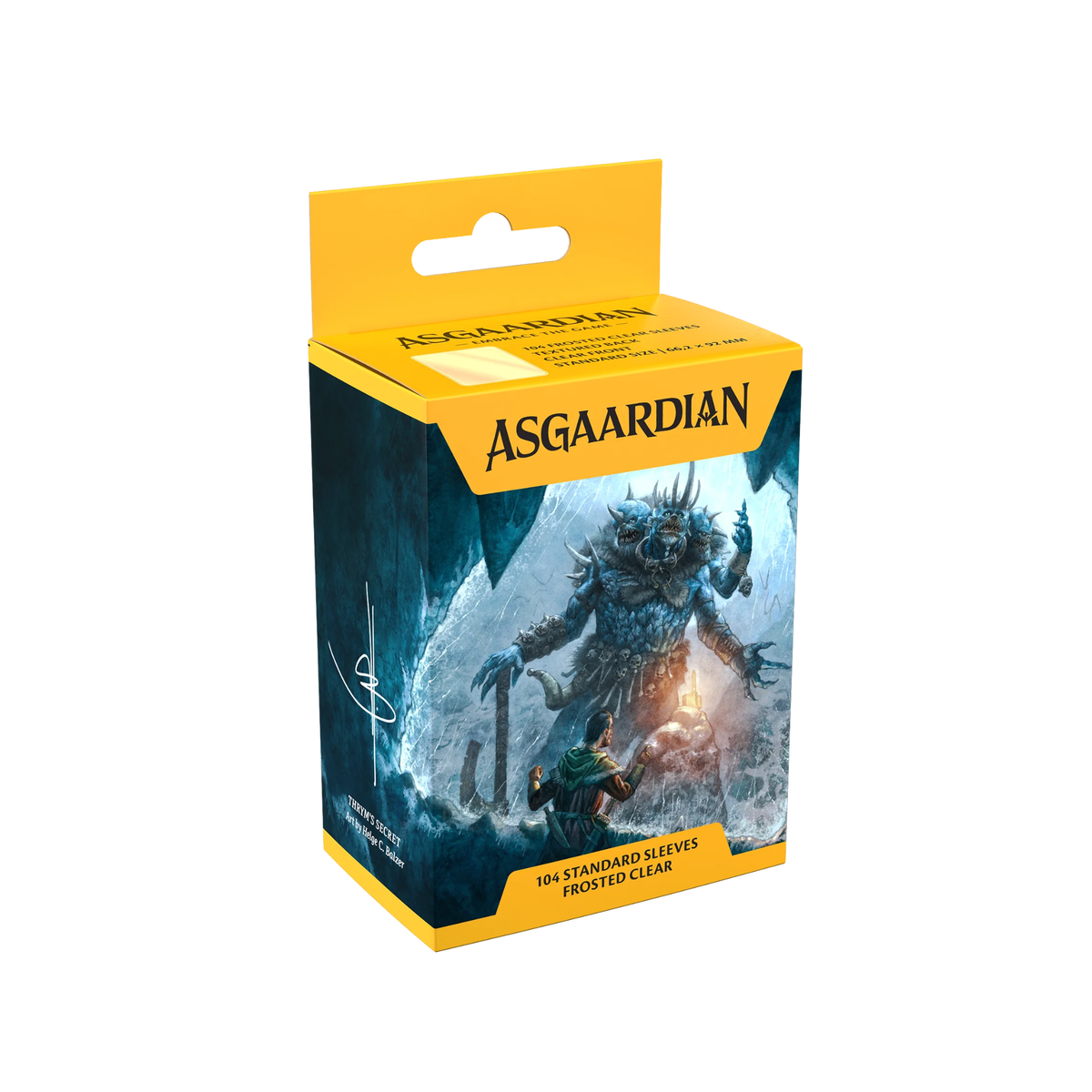 Asgaardian Matte Standard Sleeves (104pcs) — Multiple Colors-Frosted Clear-Asgaardian-Ace Cards & Collectibles