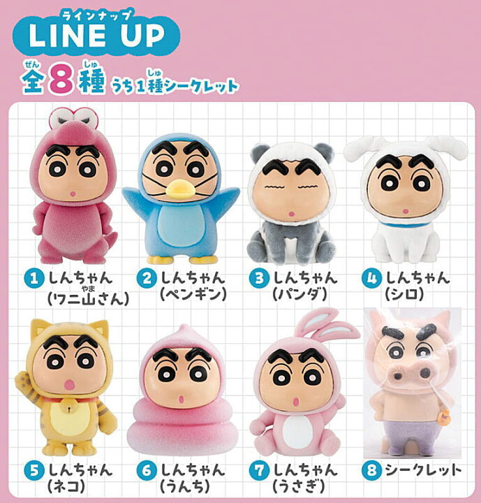 Bandai Candy Kigurumiz Crayon Shin-chan Mini Figure Collection-Single Box (Random)-BANDAI-Ace Cards & Collectibles