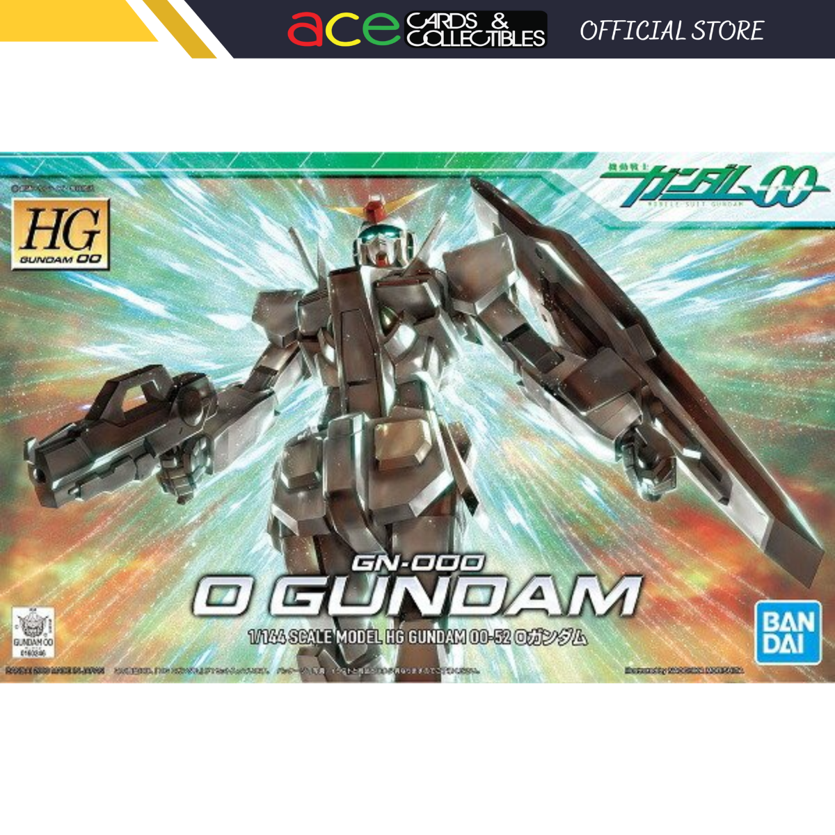 Bandai Gunpla 1/144 HG O Gundam GN-000-BANDAI-Ace Cards & Collectibles