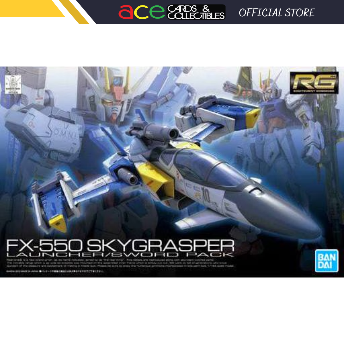 Bandai Gunpla RG 1/144 FX550 Skygrasper Launcher / Sword Pack